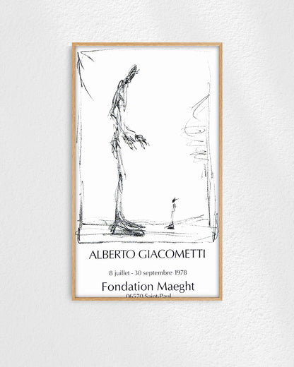 Dessin I Exhibition Poster (Fondation Maeght, 1978)ポスター【Alberto Giacometti│アルベルト・ジャコメッティ】（78.5×45.5）