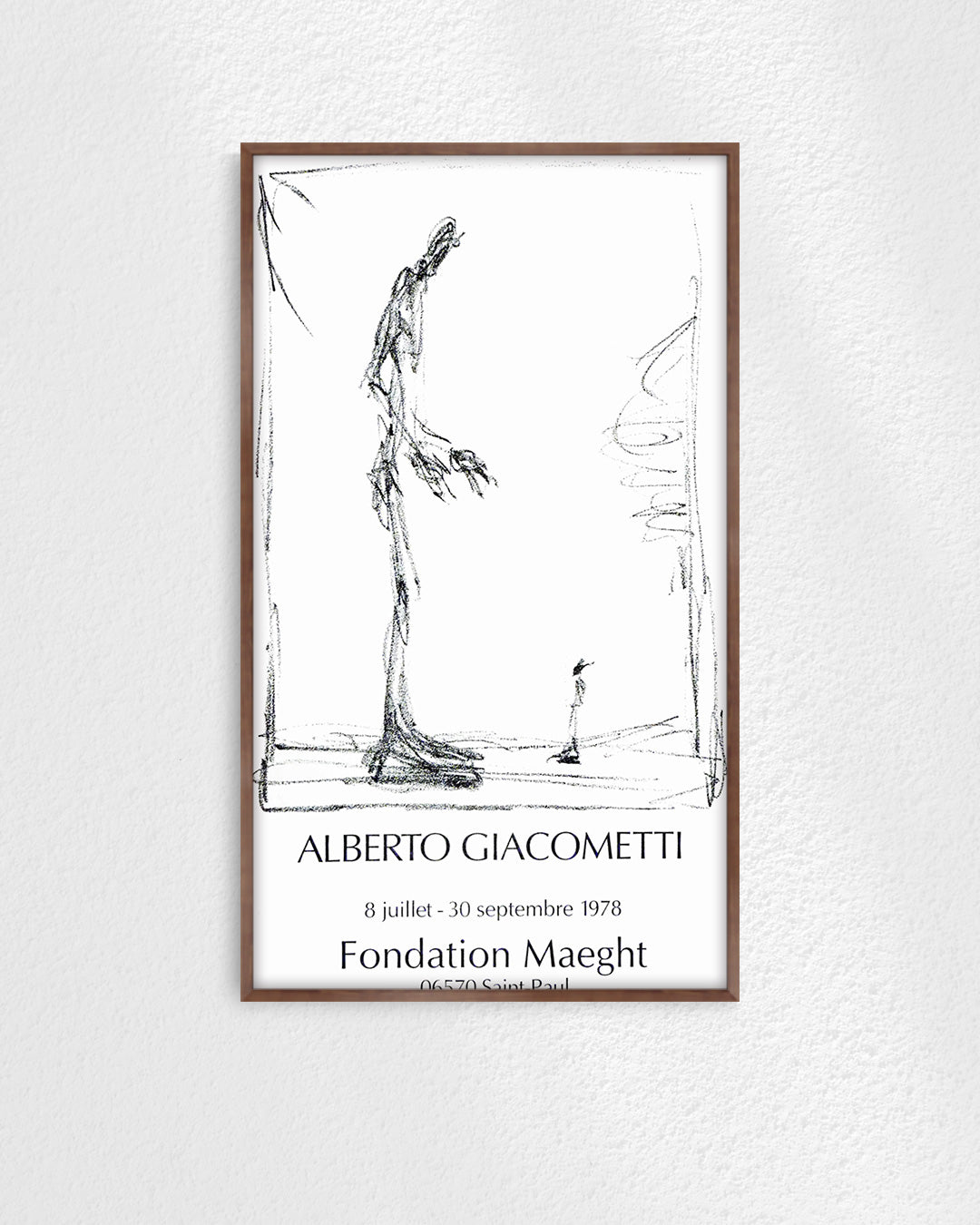 Dessin I Exhibition Poster (Fondation Maeght, 1978)ポスター【Alberto Giacometti│アルベルト・ジャコメッティ】（78.5×45.5）