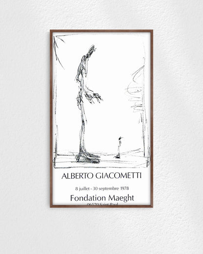 Dessin I Exhibition Poster (Fondation Maeght, 1978)ポスター【Alberto Giacometti│アルベルト・ジャコメッティ】（78.5×45.5）