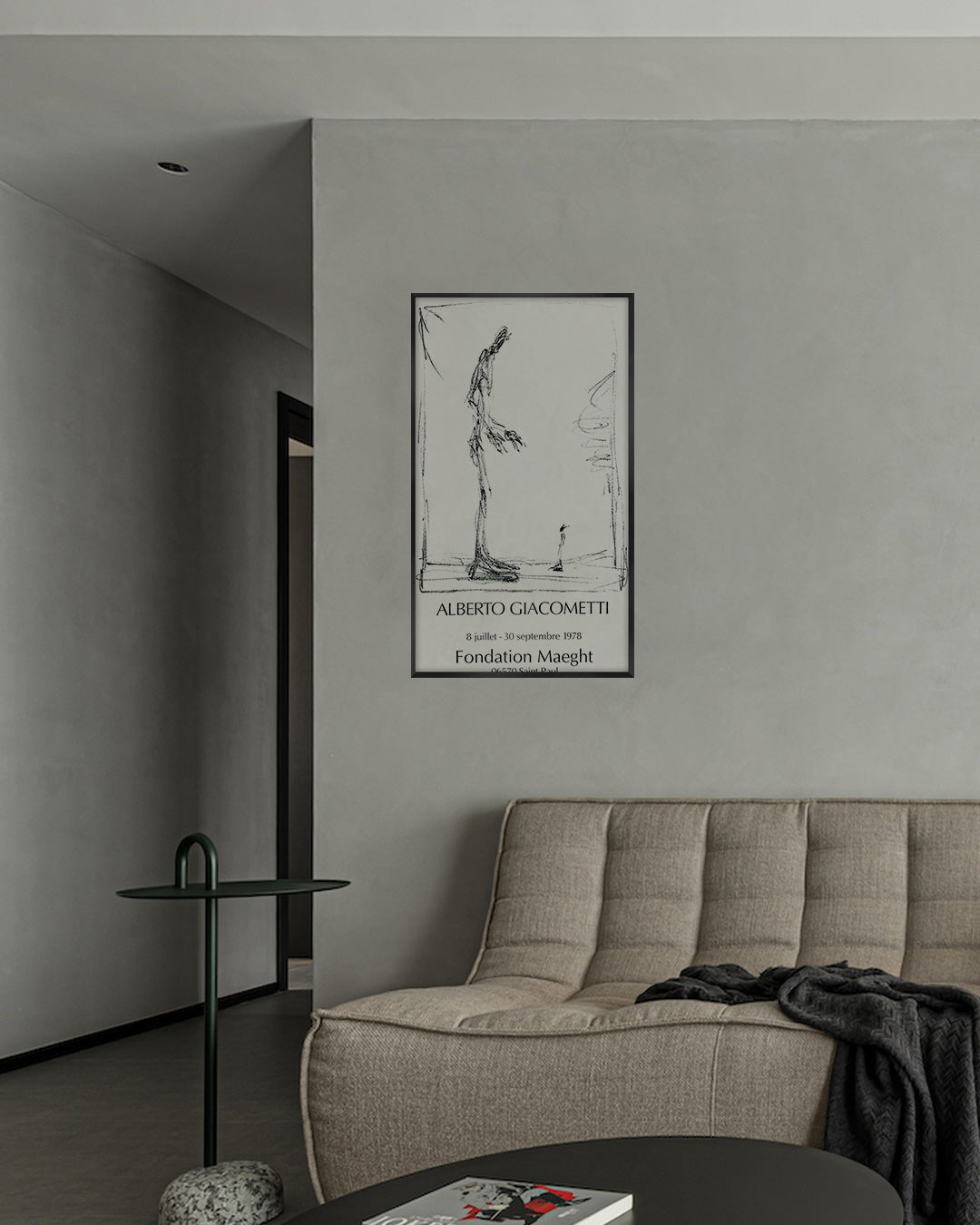 Dessin I Exhibition Poster (Fondation Maeght, 1978)ポスター【Alberto Giacometti│アルベルト・ジャコメッティ】（78.5×45.5）