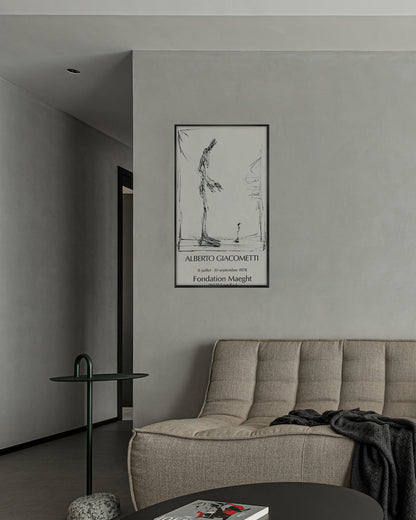 Dessin I Exhibition Poster (Fondation Maeght, 1978)ポスター【Alberto Giacometti│アルベルト・ジャコメッティ】（78.5×45.5）