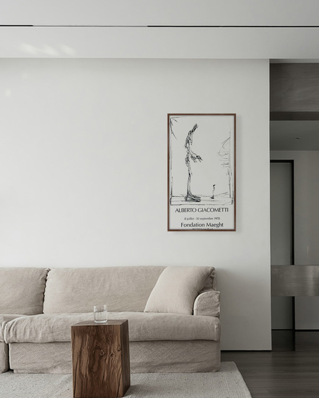 Dessin I Exhibition Poster (Fondation Maeght, 1978)ポスター【Alberto Giacometti│アルベルト・ジャコメッティ】（78.5×45.5）