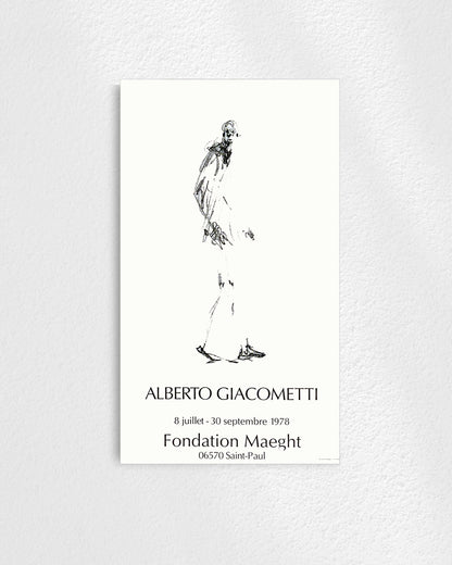 Dessin II Exhibition Poster (Fondation Maeght, 1978)ポスター【Alberto Giacometti│アルベルト・ジャコメッティ】（78.5×45.5）