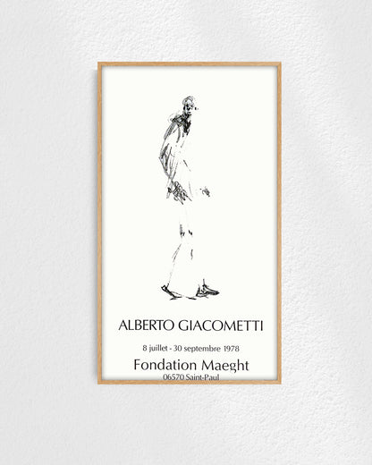 Dessin II Exhibition Poster (Fondation Maeght, 1978)ポスター【Alberto Giacometti│アルベルト・ジャコメッティ】（78.5×45.5）