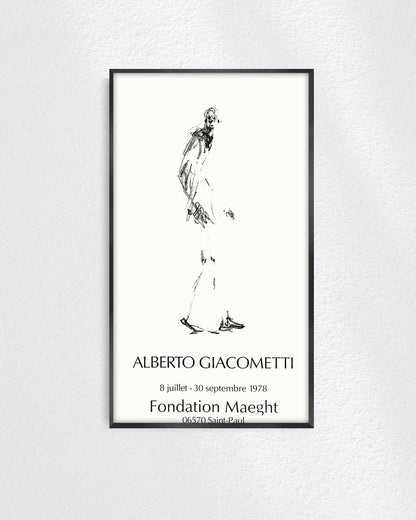 Dessin II Exhibition Poster (Fondation Maeght, 1978)ポスター【Alberto Giacometti│アルベルト・ジャコメッティ】（78.5×45.5）
