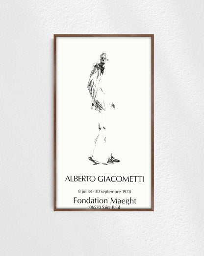 Dessin II Exhibition Poster (Fondation Maeght, 1978)ポスター【Alberto Giacometti│アルベルト・ジャコメッティ】（78.5×45.5）