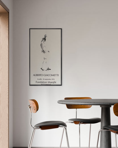 Dessin II Exhibition Poster (Fondation Maeght, 1978)ポスター【Alberto Giacometti│アルベルト・ジャコメッティ】（78.5×45.5）