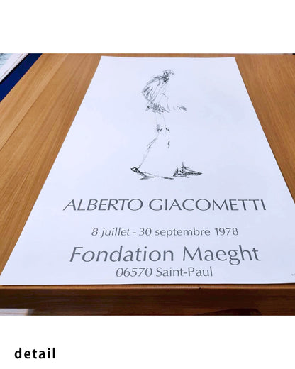 Dessin II Exhibition Poster (Fondation Maeght, 1978)ポスター【Alberto Giacometti│アルベルト・ジャコメッティ】（78.5×45.5）