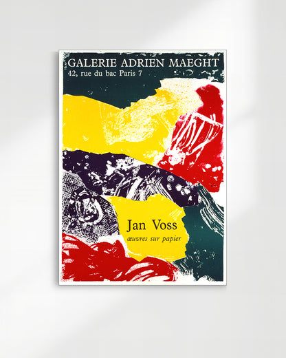 Œuvres sur papier Exhibition Poster (Galerie Adrien Maeght, 1985)ポスター【Jan Voss│ヤン・フォス】（68×48.5）