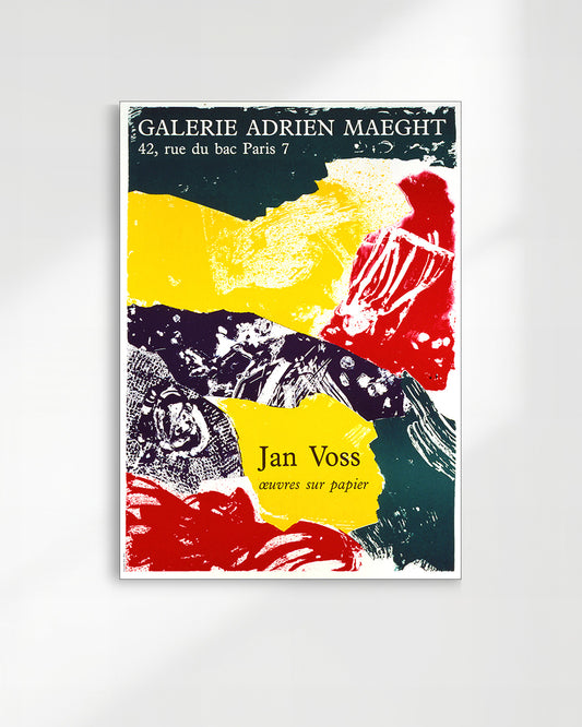 Œuvres sur papier Exhibition Poster (Galerie Adrien Maeght, 1985)ポスター【Jan Voss│ヤン・フォス】（68×48.5）