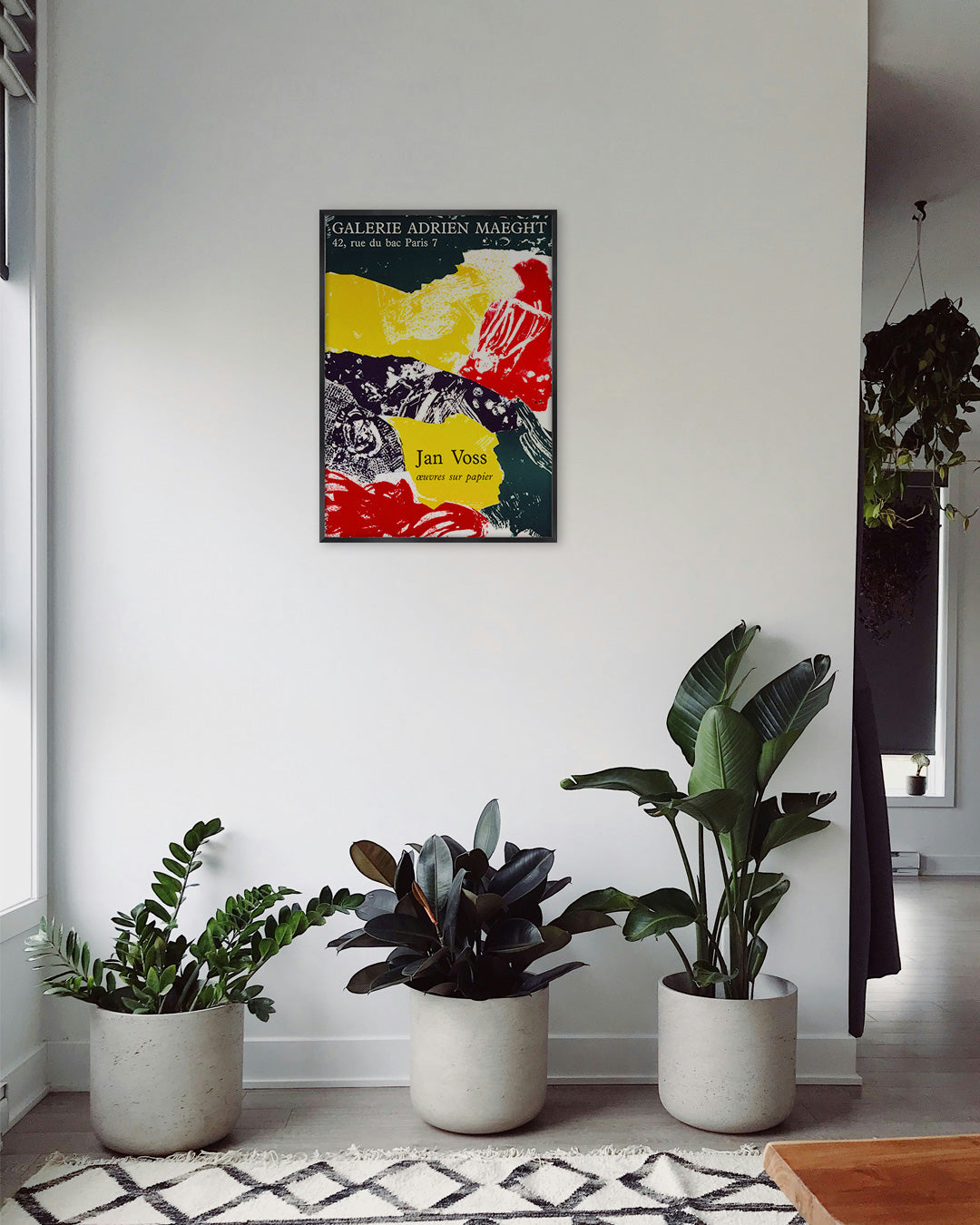 Œuvres sur papier Exhibition Poster (Galerie Adrien Maeght, 1985)ポスター【Jan Voss│ヤン・フォス】（68×48.5）