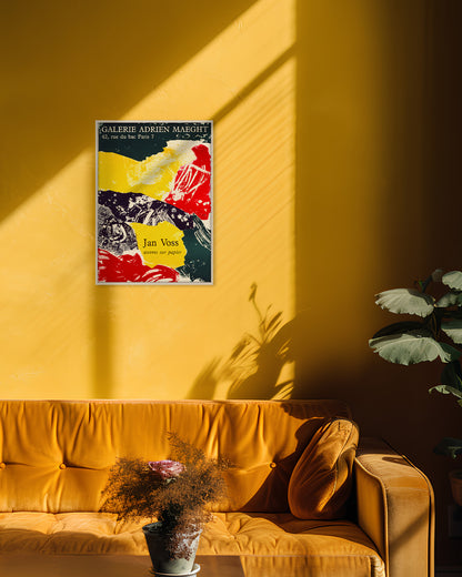 Œuvres sur papier Exhibition Poster (Galerie Adrien Maeght, 1985)ポスター【Jan Voss│ヤン・フォス】（68×48.5）