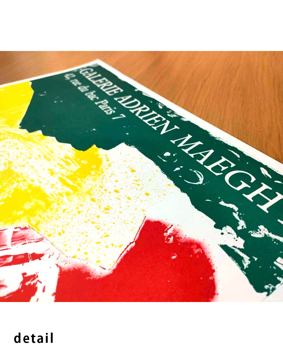Œuvres sur papier Exhibition Poster (Galerie Adrien Maeght, 1985)ポスター【Jan Voss│ヤン・フォス】（68×48.5）