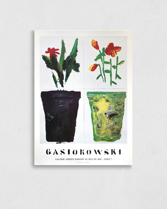 Fleurs No.129/130ポスター【Gérard Gasiorowski│ジェラール・ガジオロフスキ】
