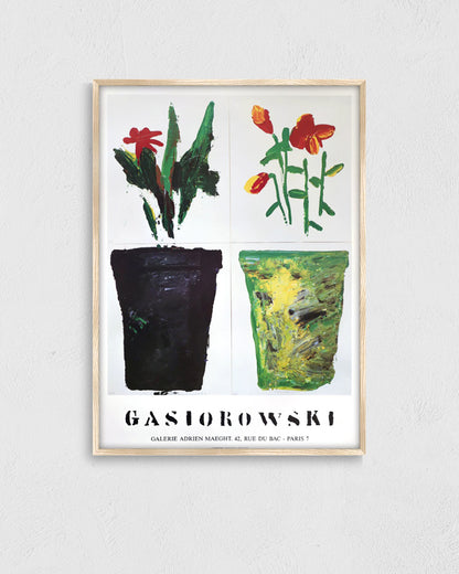 Fleurs No.129/130ポスター【Gérard Gasiorowski│ジェラール・ガジオロフスキ】