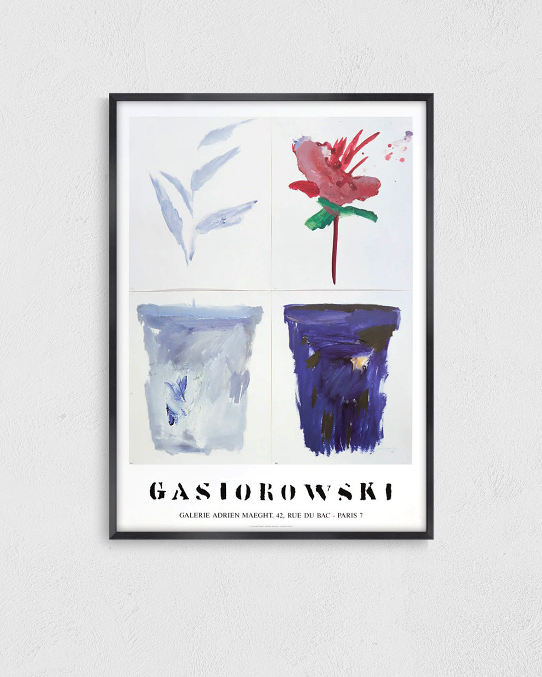 Fleurs No.055/056ポスター【Gérard Gasiorowski│ジェラール・ガジオロフスキ】