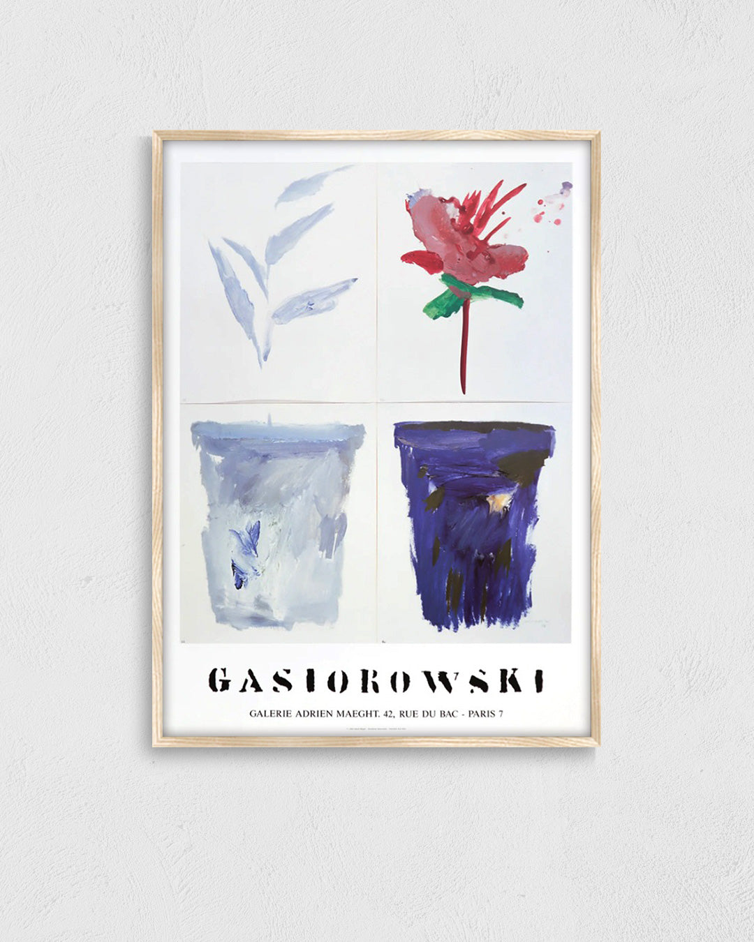 Fleurs No.055/056ポスター【Gérard Gasiorowski│ジェラール・ガジオロフスキ】