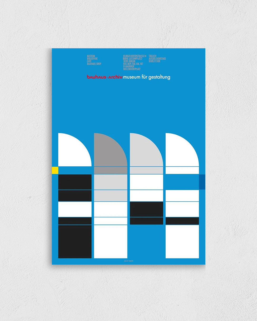 Bauhaus Archiv Museum fur Gestaltung Berlin 1987ポスター【Bauhaus