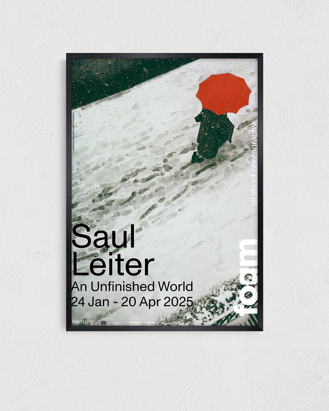 An Unfinished World（Foam Amsterdam 2025）ポスター【Saul Leiter