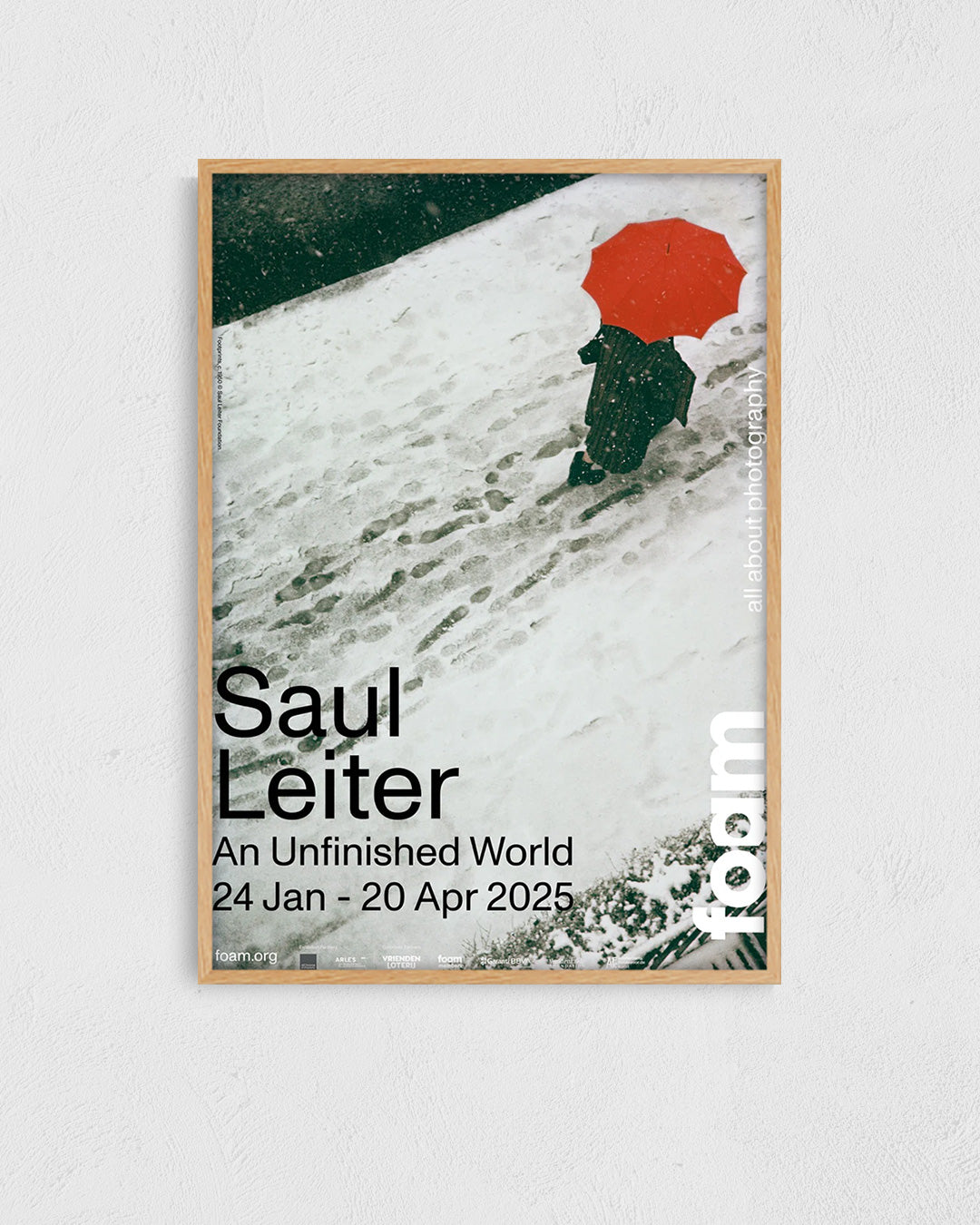 An Unfinished World（Foam Amsterdam 2025）ポスター【Saul Leiter