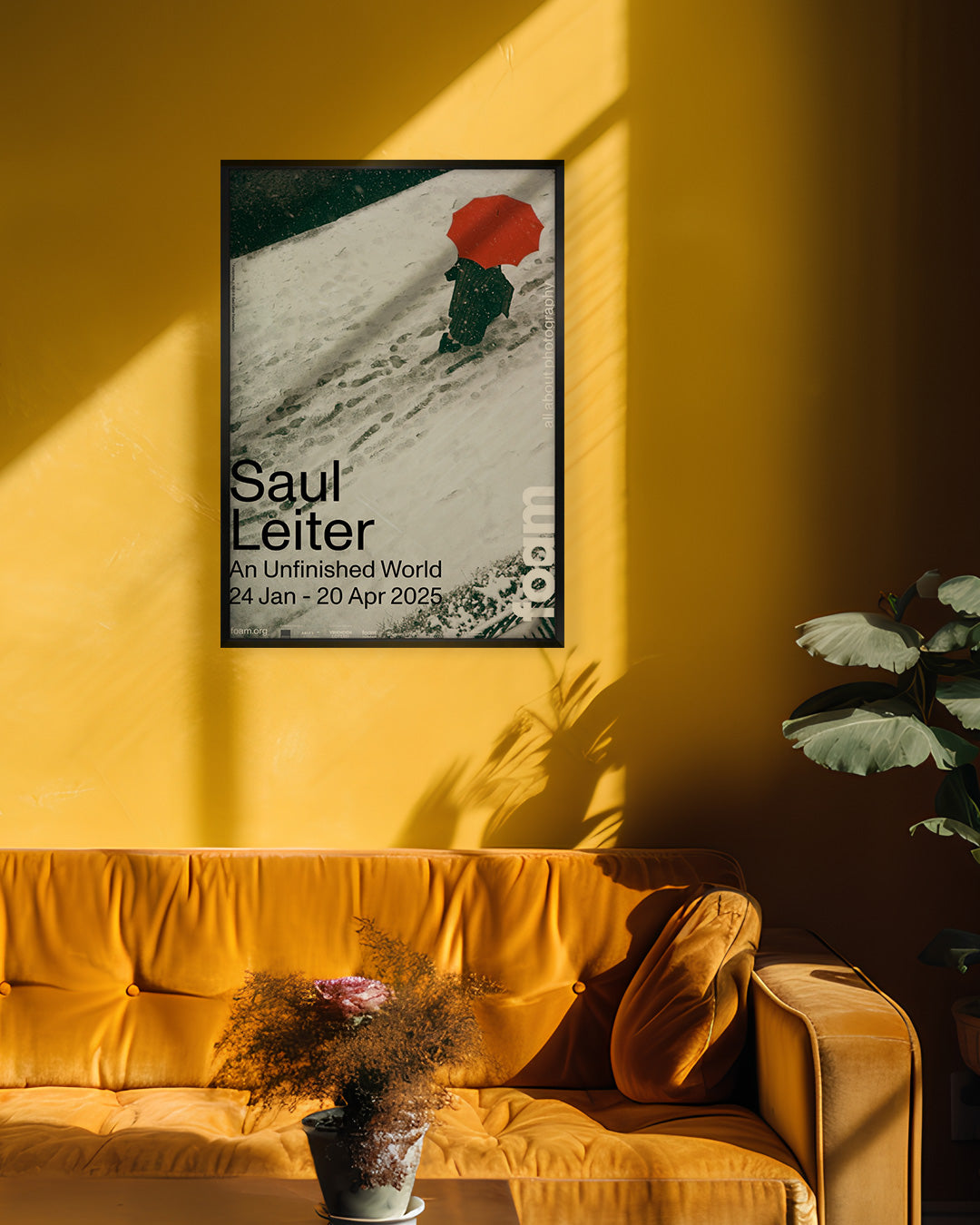An Unfinished World（Foam Amsterdam 2025）ポスター【Saul Leiter