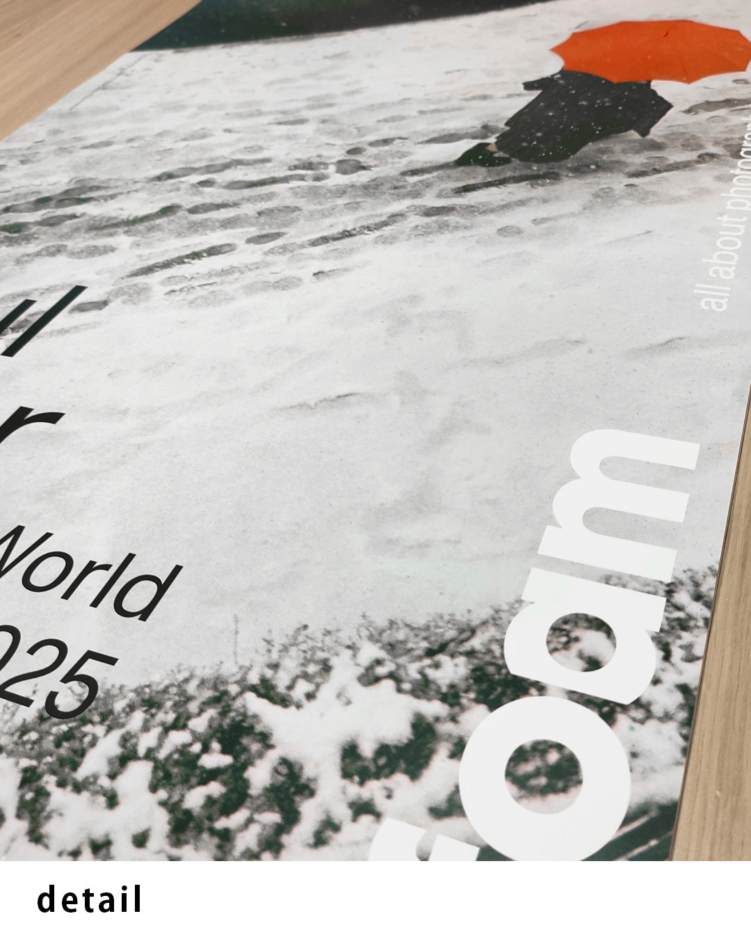 An Unfinished World（Foam Amsterdam 2025）ポスター【Saul Leiter