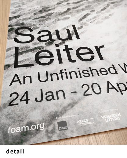 An Unfinished World（Foam Amsterdam 2025）ポスター【Saul Leiter│ソール・ライター】（42cm×59.4cm）