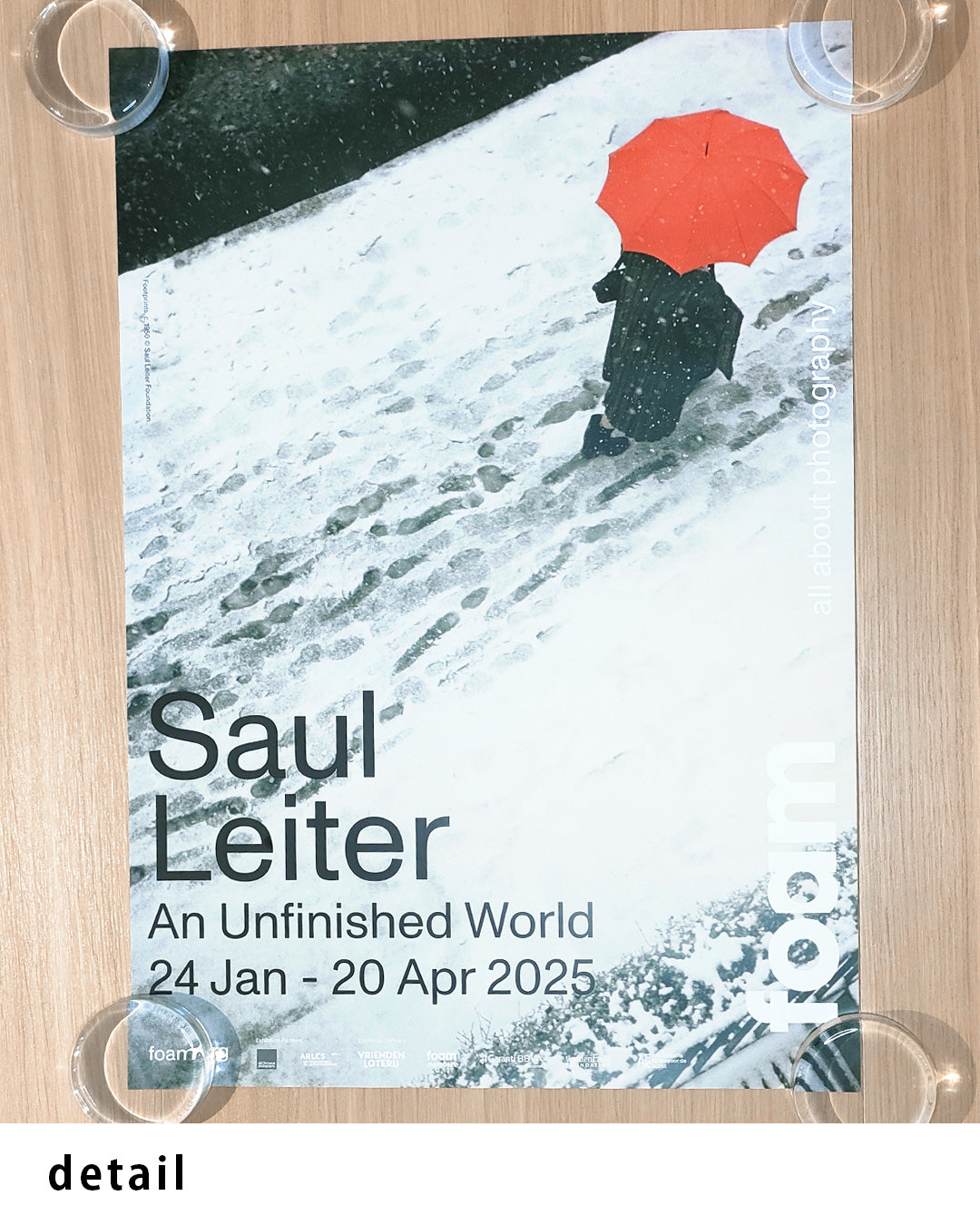 An Unfinished World（Foam Amsterdam 2025）ポスター【Saul Leiter