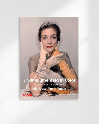 Erwin Blumenfeld in Color: His New York Years Exhibition（Foam Amsterdam 2019）ポスター【Erwin Blumenfeld│アーウィン・ブルーメンフェルド】