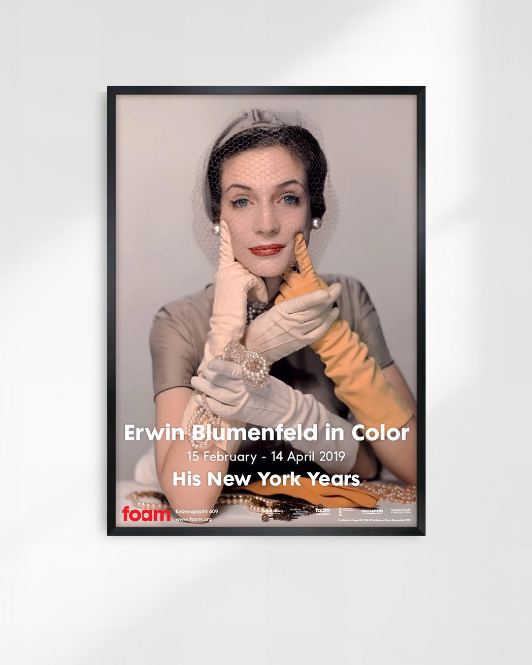 Erwin Blumenfeld in Color: His New York Years Exhibition（Foam Amsterdam 2019）ポスター【Erwin Blumenfeld│アーウィン・ブルーメンフェルド】