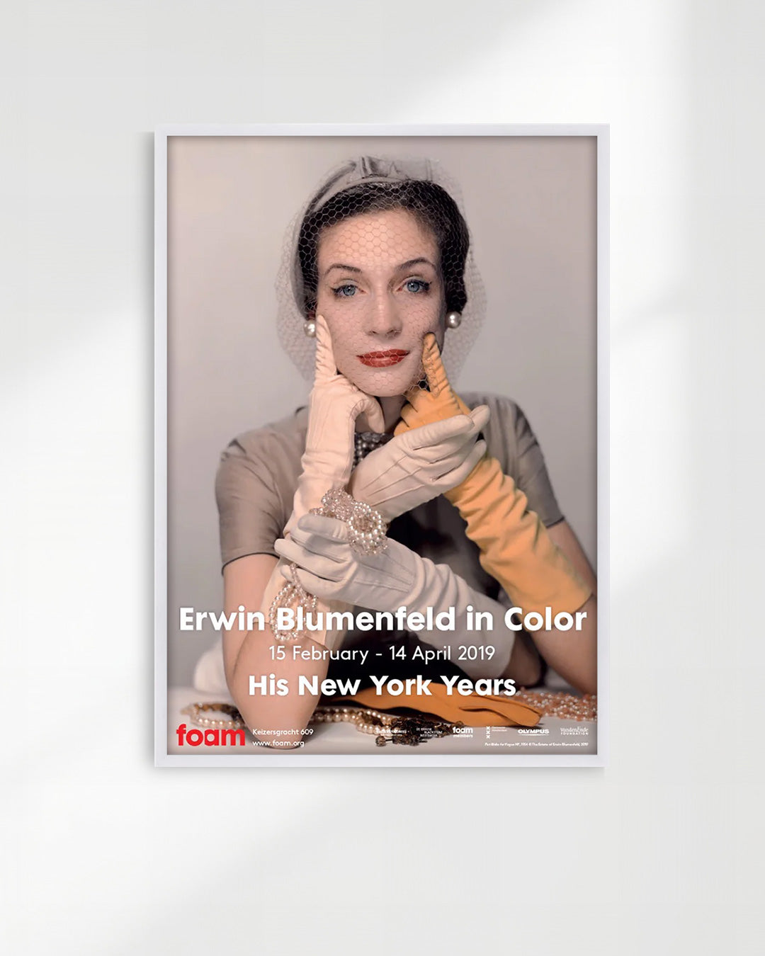 Erwin Blumenfeld in Color: His New York Years Exhibition（Foam Amsterdam 2019）ポスター【Erwin Blumenfeld│アーウィン・ブルーメンフェルド】