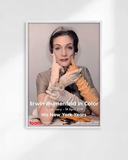 Erwin Blumenfeld in Color: His New York Years Exhibition（Foam Amsterdam 2019）ポスター【Erwin Blumenfeld│アーウィン・ブルーメンフェルド】