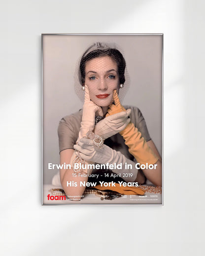 Erwin Blumenfeld in Color: His New York Years Exhibition（Foam Amsterdam 2019）ポスター【Erwin Blumenfeld│アーウィン・ブルーメンフェルド】