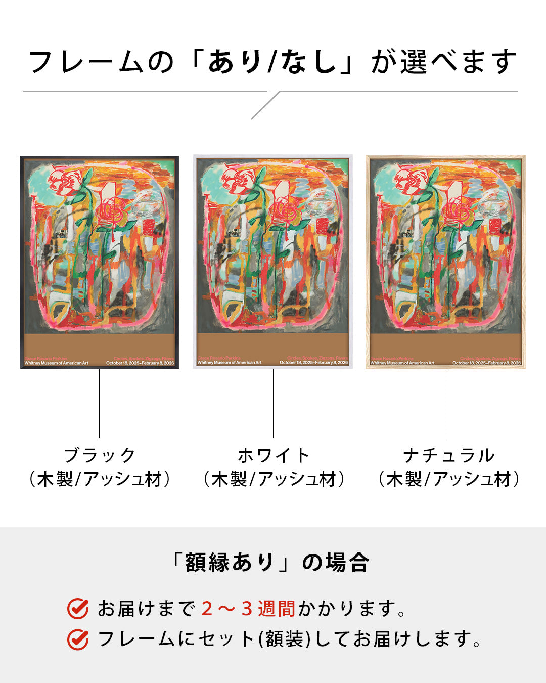 Circles, Spokes, Zigzags, Riversポスター【Grace Rosario Perkins│グレース・ロサリオ・パーキンス】（61cm×46cm）