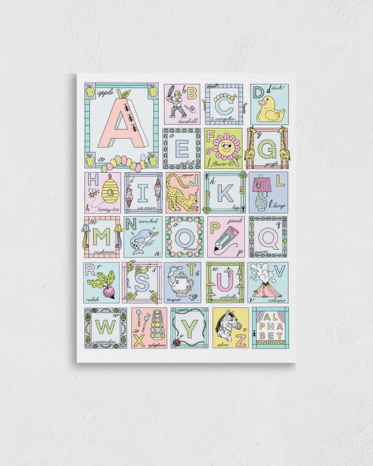 Alphabet Illustrationポスター【Sam Silverma│サム・シルバーマン】（41cm×31cm）