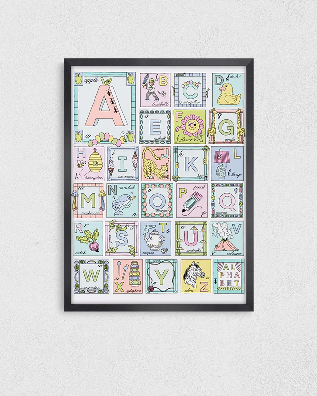 Alphabet Illustrationポスター【Sam Silverma│サム・シルバーマン】（41cm×31cm）