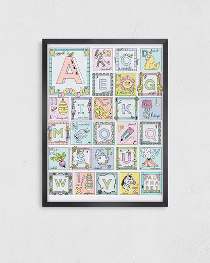 Alphabet Illustrationポスター【Sam Silverma│サム・シルバーマン】（41cm×31cm）