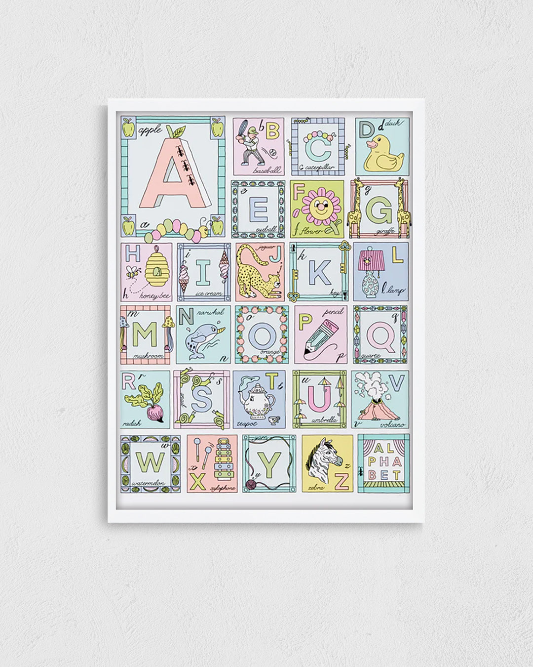 Alphabet Illustrationポスター【Sam Silverma│サム・シルバーマン】（41cm×31cm）