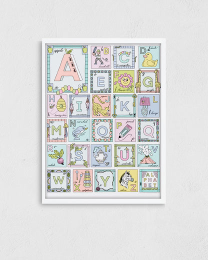 Alphabet Illustrationポスター【Sam Silverma│サム・シルバーマン】（41cm×31cm）