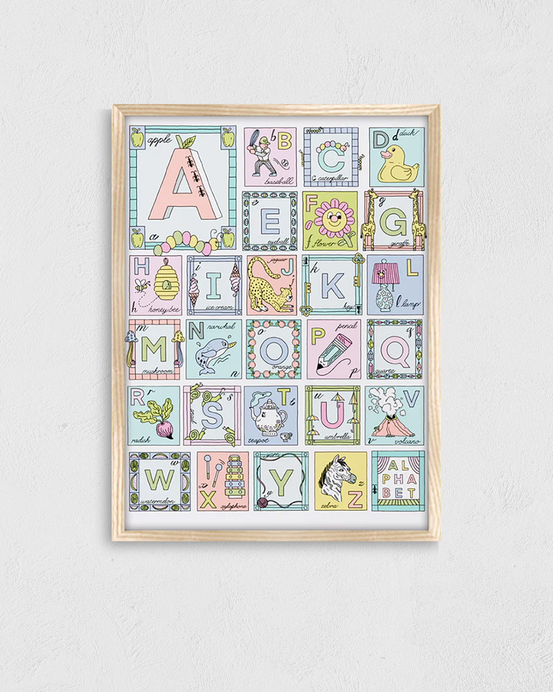 Alphabet Illustrationポスター【Sam Silverma│サム・シルバーマン】（41cm×31cm）