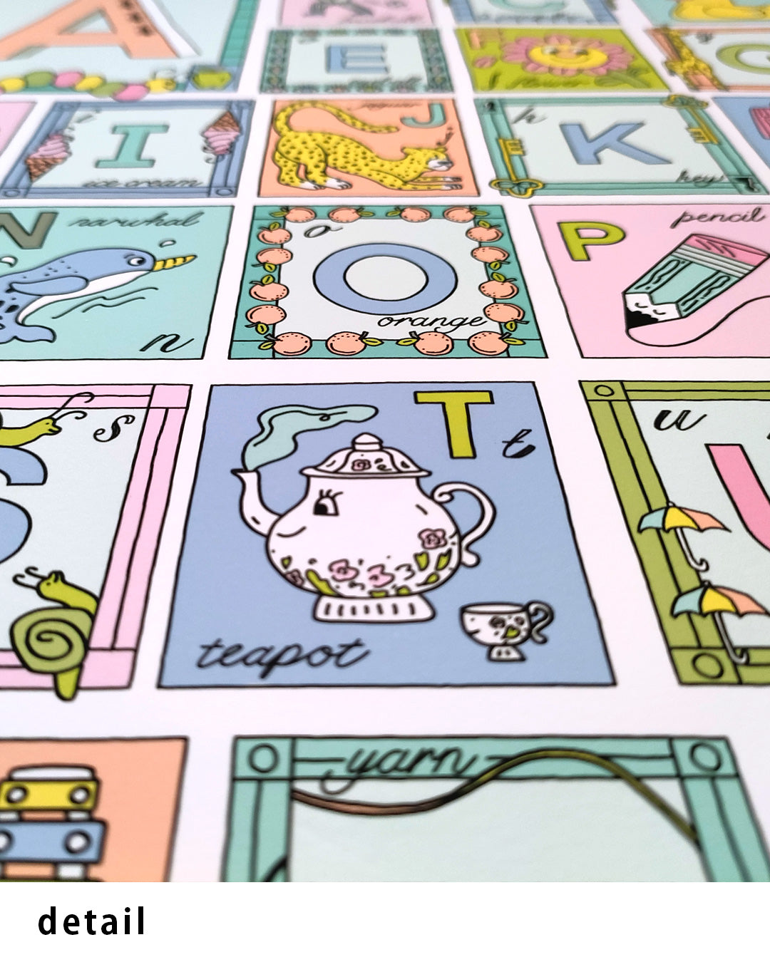 Alphabet Illustrationポスター【Sam Silverma│サム・シルバーマン】（41cm×31cm）