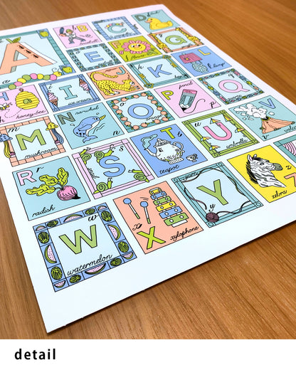 Alphabet Illustrationポスター【Sam Silverma│サム・シルバーマン】（41cm×31cm）