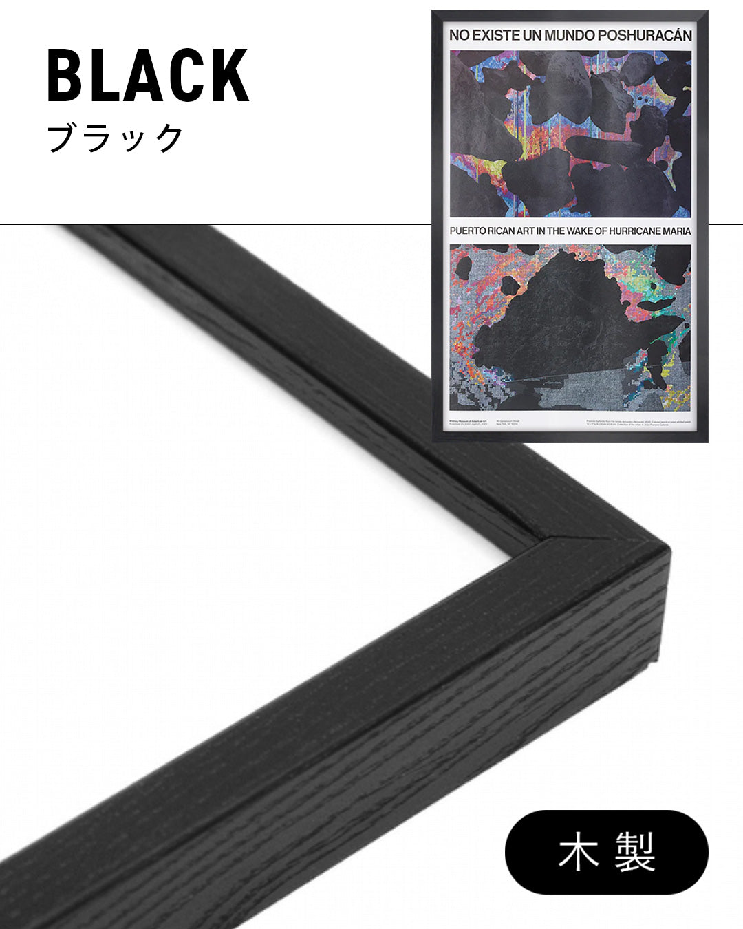 【フレームセット】No existe un mundo poshuracán Fold Outポスター【Frances Gallardo│フランシス・ガジャルド】（43.5cm×28cm）