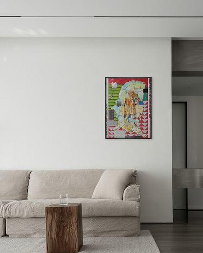 Memory Map Exhibitionポスター【Jaune Quick-to-See Smith│ジュアン・クイック＝トゥ＝シー・スミス】（61cm×46cm）