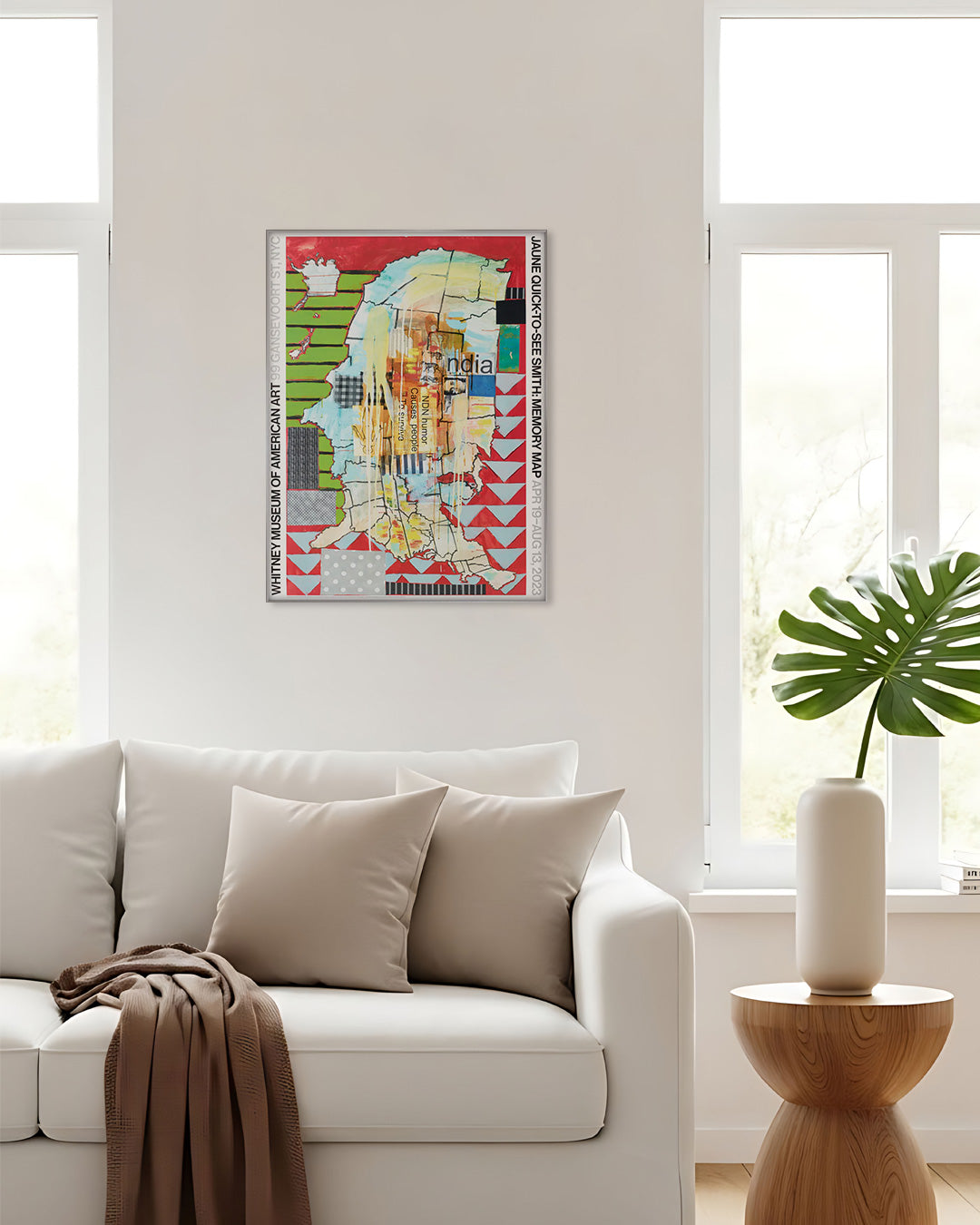 Memory Map Exhibitionポスター【Jaune Quick-to-See Smith│ジュアン・クイック＝トゥ＝シー・スミス】（61cm×46cm）