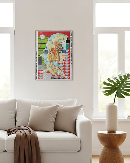 Memory Map Exhibitionポスター【Jaune Quick-to-See Smith│ジュアン・クイック＝トゥ＝シー・スミス】（61cm×46cm）