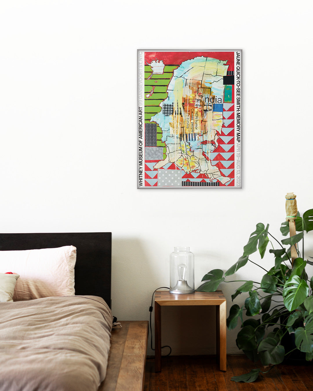 Memory Map Exhibitionポスター【Jaune Quick-to-See Smith│ジュアン・クイック＝トゥ＝シー・スミス】（61cm×46cm）