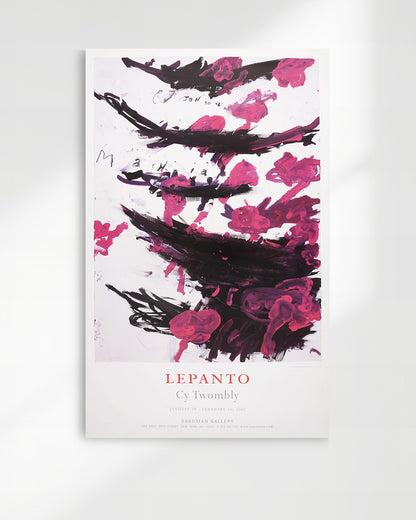 LEPANTO Exhibition Poster (Gagosian Gallery, 2002)ポスター【Cy Twombly│サイ・トゥオンブリー】（96.5×61）