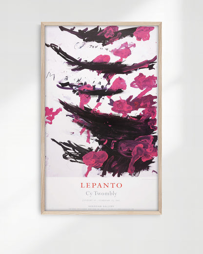 LEPANTO Exhibition Poster (Gagosian Gallery, 2002)ポスター【Cy Twombly│サイ・トゥオンブリー】（96.5×61）