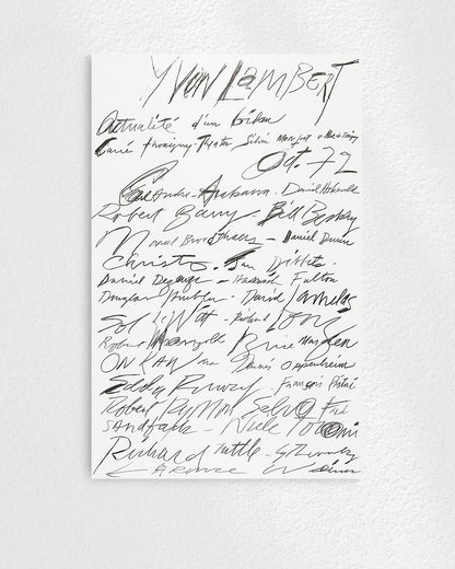 Actualité d’un bilan Exhibition Poster (Yvon Lambert, 1972)ポスター【Cy Twombly│サイ・トゥオンブリー】（89.7×57.6）